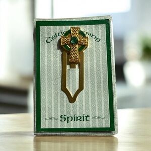 VINTAGE CELTIC CROSS BOOKMARK BY RUSS BERRIE – “SPIRIT” DESIGN